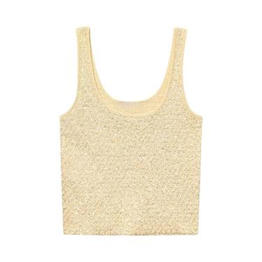 Imagem de Conjunto Elegante De Jaqueta De Lantejoulas E Top Com Suspensório MYST