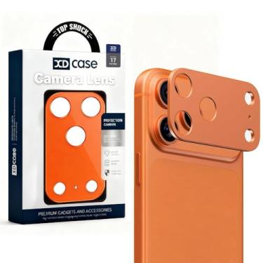 Imagem de Para iPhone 17 Pro Max XDcase protetor de lente de câmera plana e oca de metal (laranja)