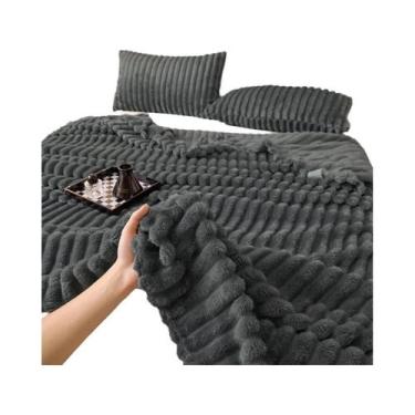 Imagem de Cobertor De Veludo Grosso E Quente, Luxo Leve, Cor Sólida, Multifuncio