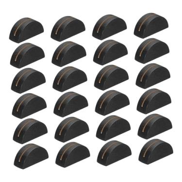 Imagem de oshhni Conjunto de 24 Porta-Cartões de Visita em Madeira com Design Elegante e Prático para Decoração de Mesas em Escritórios e Casamentos, Preto