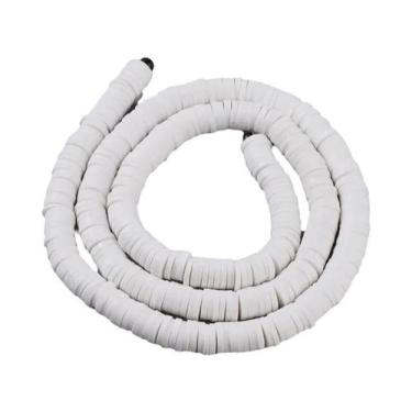 Imagem de Contas De Argila Polimérica Vermelho Laranja, Discos Planos Redondos H