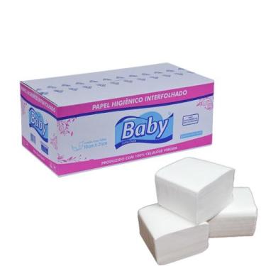 Imagem de Papel Higiênico Interfolhado Cai Cai Folha Dupla 8000 Un - Baby