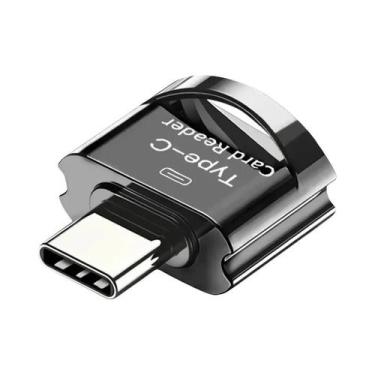 Imagem de Adaptador Tipo C Micro USB Para Micro SD TF OTG Leitor De Cartão De Me
