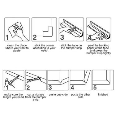 Imagem de Naroote Faixa Amortecedora de Borracha para Segurança do bebê, Protetor de da Mesa, Macio, 2m de Comprimento para Proteção da Criança Em Madeira, Vidro, Telha, Metal, Móveis de Plástico (Marrom)