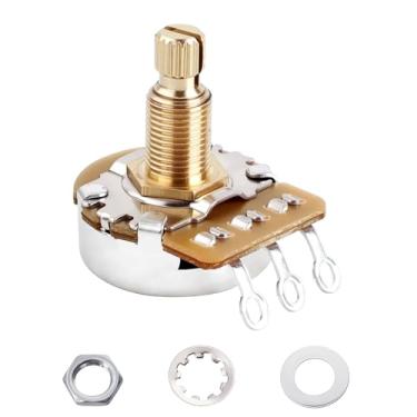 Imagem de Banworks Potenciômetros de latão B1MΩ M8 Thread tamanho completo para guitarras métricas, eixo longo dividido de 18 estrias (comprimento de 18 mm) para Epiphone Les Paul LP/SG Squier Strat/Tele 1 peça