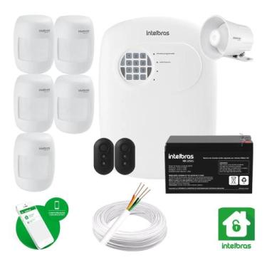 Imagem de Kit Alarme Intelbras Anm 24 App 5 Sensor Presenca Com Fio