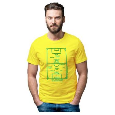 Imagem de Camiseta Brasil Penta Copa do Mundo 2002 - Novomanto, Amarelo, G