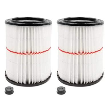 Imagem de Pacote com 2 filtros de cartucho para Craftsman 17816 9-17816 peça de substituição para filtro de ar úmido/seco serve para aspirador de pó 5/6/8/12/16/81/81/81 galões e maior