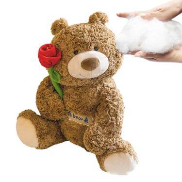 Imagem de Travesseiro infantil para crianças, brinquedos de pelúcia para crianças, Boneca animal de pelúcia macia brinquedo de urso de 12 polegadas, Brinquedos infantis de pelúcia com almofada rosa infantil par