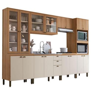 Imagem de Cozinha Modulada Finesse Composição 6 Capuccino Off White - Thb