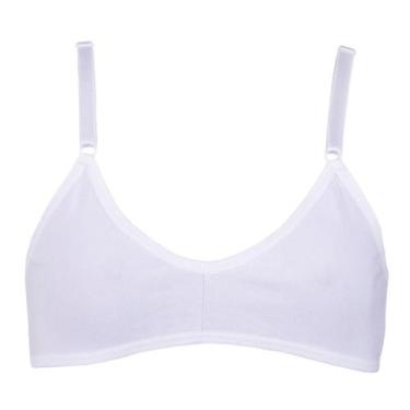 Imagem de Sutiã Menina Moça sem Bojo Cor:BrancoTamanho:G - Manu Modas, Branco, G
