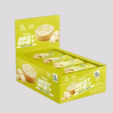 Imagem de Barra de Proteina Atlhetica Best Whey I - 12 unidades, Torta Al Limone