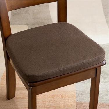 Imagem de Almofadas para Cadeiras de Jantar, Conjunto de 2, Almofadas Grossas Antiderrapantes para Assento de Sala de Jantar, Almofadas de Assento Removíveis, para Cozinha, Sala de Jantar e Escritório