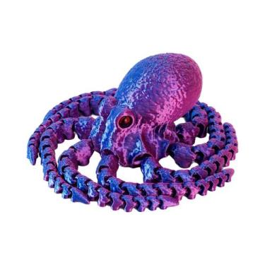 Imagem de Modelo Decorativo De Polvo Rex Articulado Impresso Em 3D Realista, Pre