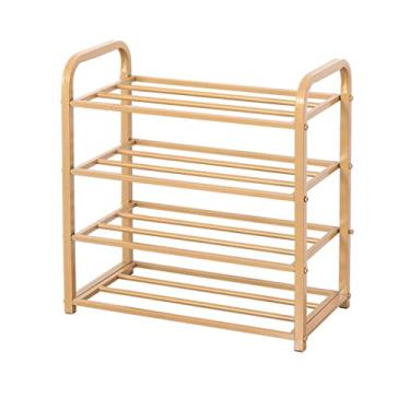 Imagem de Lss9azznmm Sapateira de sapateira doméstica multicamadas de ferro forjado organizador de armazenamento de prateleira de sapatos - entrada, corredor, armário, organizador de armazenamento de metal para