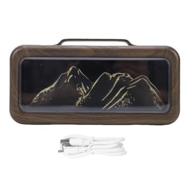 Imagem de TOPINCN Umidificador de Ar Difusor de óleo Essencial, Difusor de Aromaterapia de Spray Duplo USB de 600 Ml Com Luz LED, Umidificador de Névoa Fria de Mesa Pessoal para Quarto de Casa (Grão de