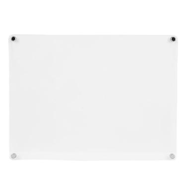 Imagem de Diydeg Quadro branco magnético acrílico para geladeira, placa de nota transparente de 15,7 x 11,8 polegadas para geladeira, escrita suave e limpeza fácil