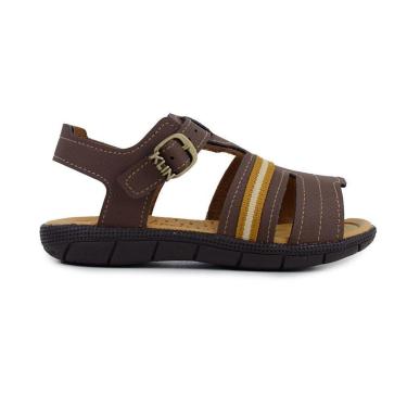 Imagem de Sandália Infantil Masculina Klin Marrom - 1712-Masculino