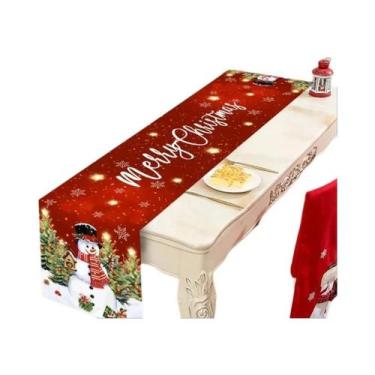 Imagem de Caminho De Mesa Xadrez Buffalo Feliz Natal 2025 Decorações De Mesa De 