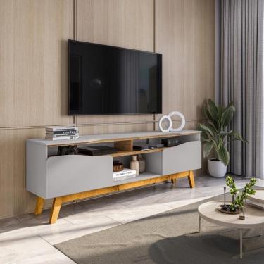 Imagem de Rack Para Tv 75 Polegadas Sertaozinho Off White Cinamomo