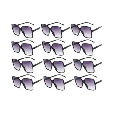 Imagem de Óculos De Sol Femininos Oversize Quadrados Com Gradiente, Marca De Lux