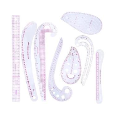 Imagem de Régua Curva Francesa, Kit De Costura, Molde De Medição De Plástico, Co
