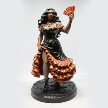 Imagem de Escultura Imagem Pombagira Umbanda 13cm Em Resina - Veluar