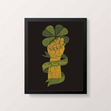 Imagem de Quadro Figa Salve Sua Força 24X18Cm Preto