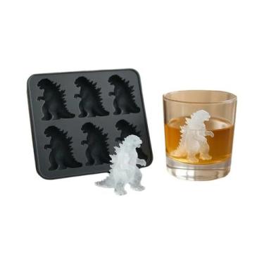 Imagem de Forma De Gelo Grande De Silicone Com 6 Cavidades, Bandeja De Gelo DIY 