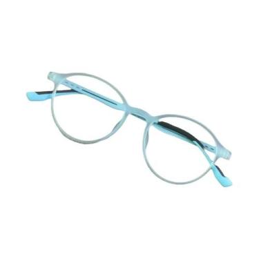 Imagem de Armação De Óculos De Grau Redonda Retrô Em Liga De Titânio Ultraleve T