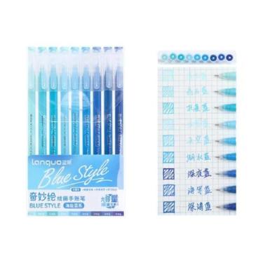 Imagem de Conjunto De Canetas Gel Morandi Color 0.5mm 9 Peças Tinta Suave Para E