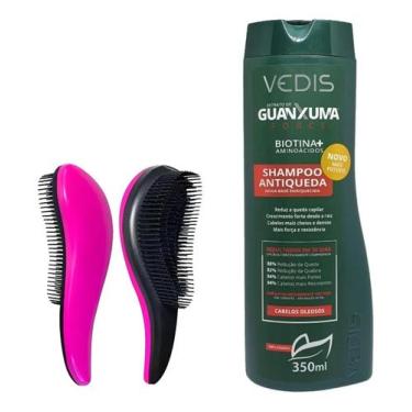Imagem de Vedis shampoo force guanxuma oleoso 350ml + escova mágica