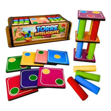 Imagem de Jogo de Equilíbrio Torre Inteligente Infantil Brinquedos Educativos de