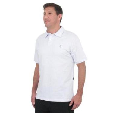 Imagem de Camiseta Polo Volcom Classic Stone White-Unissex