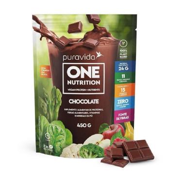Imagem de Proteína Vegana Chocolate - Puravida 450g-Unissex