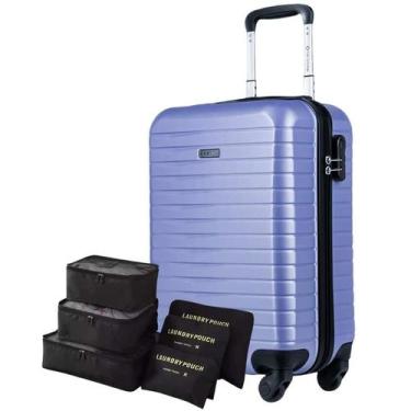 Imagem de Mala Bordo 10Kg Sestini De Luxo Resistente + Kit Organizador