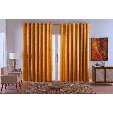 Imagem de Cortina Sala Quarto Decoraçao Jacquard Tecido Luxo 3,00X2,80 - Bf Conf