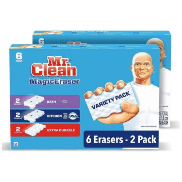 Imagem de Esponja Mágica Extra Durável para Sapatos, Banheiro e Chuveiro, 12 UN, Mr. Clean
