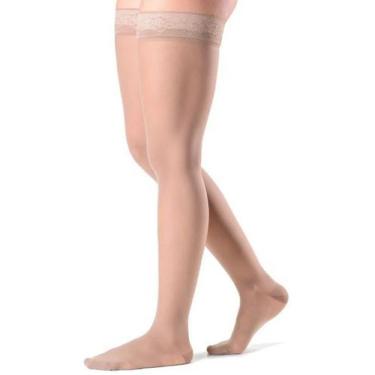 Imagem de Meia Coxa 782B Ever Sheer Ponteira Fechada Normal Sigvaris , Bege, M