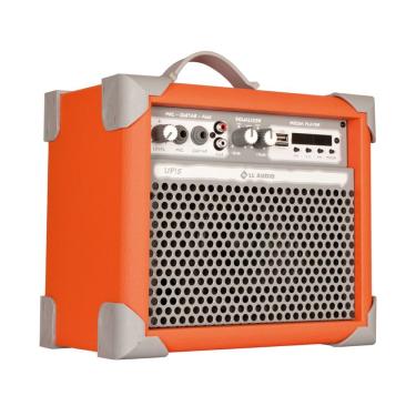 Imagem de Caixa Som Amplificada Multiuso Up!5 Light Orange Fm/usb/bt