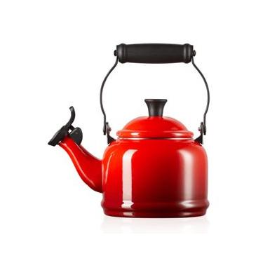 Imagem de CHALEIRA DEMI LE CREUSET 1,1L COM APITO EM AÇO ESMALTADO VERMELHO 40103020600000