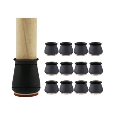Imagem de Protetores De Pés De Cadeira De Silicone Para Pisos De Madeira, Capas 