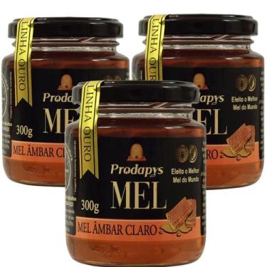Imagem de Mel Âmbar Claro 300g - Eleito o melhor mel do mundo Kit com 3 - Prodap