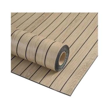 Imagem de Papel De Parede Removível À Prova d'Água Com Textura De Madeira Retro 