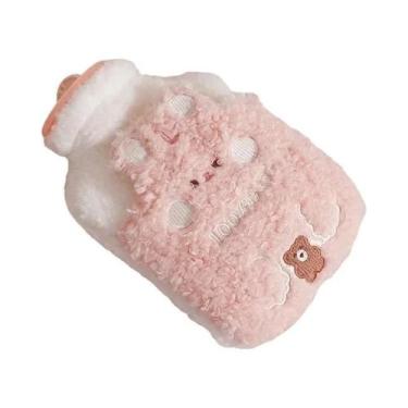 Imagem de Bolsa De Água Quente Grande De Pelúcia Para Cólicas Menstruais E Alívi