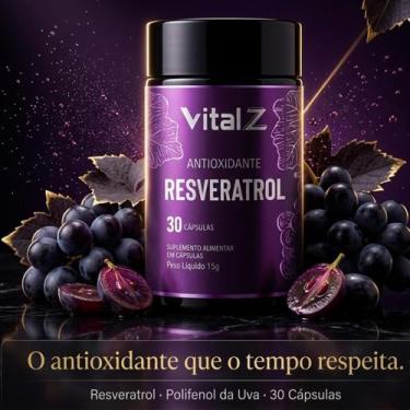 Imagem de Resveratrol Antioxidante  Suplemento Alimentar  30 Cápsulas  Vital Z