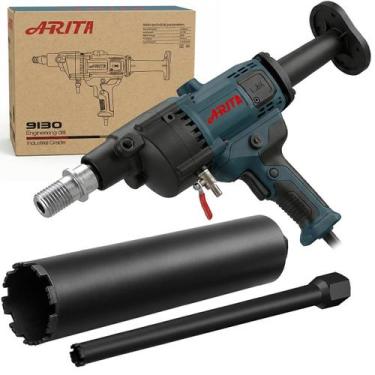Imagem de Kit Perfuratriz De Concreto 9130 130mm Arita 220v Com 2 Serras Copo 10