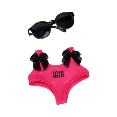 Imagem de Maiô com anel de natação para 3.0 Labubu V1 V2 V3 roupa para acessório