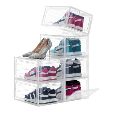 Imagem de Caixa Organizadora Para Tenis Sneaker Box Transparente Feito de Acrílico Empilhável