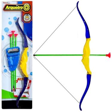 Imagem de Brinquedo arminha de Arco e Flecha Tiro ao alvo com Dardos com Ventosa